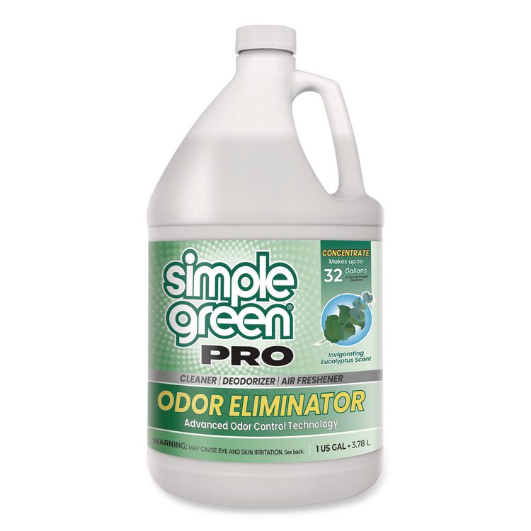 Pro Odor Eliminator, Eucalyptus Scent, 1 gal Bottle, 6/Carton