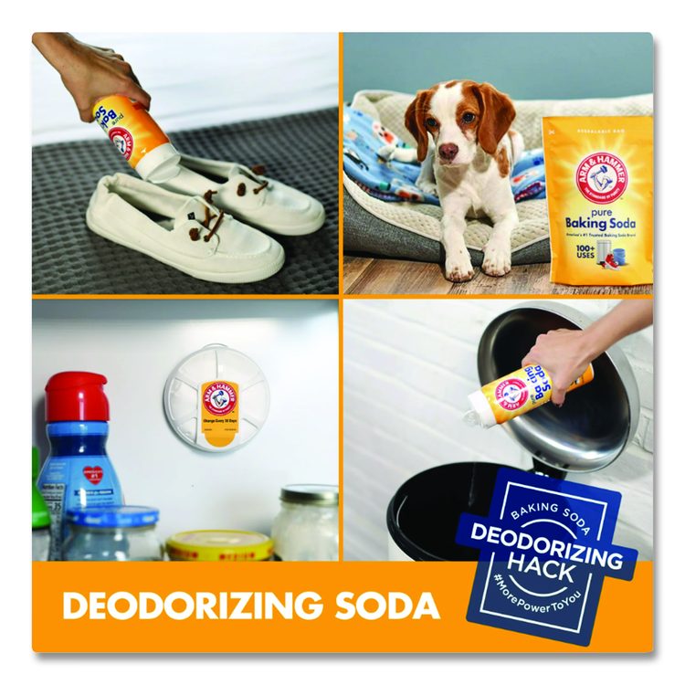 Fridge Fresh Baking Soda, Unscented, 5.5 oz, 8/Carton