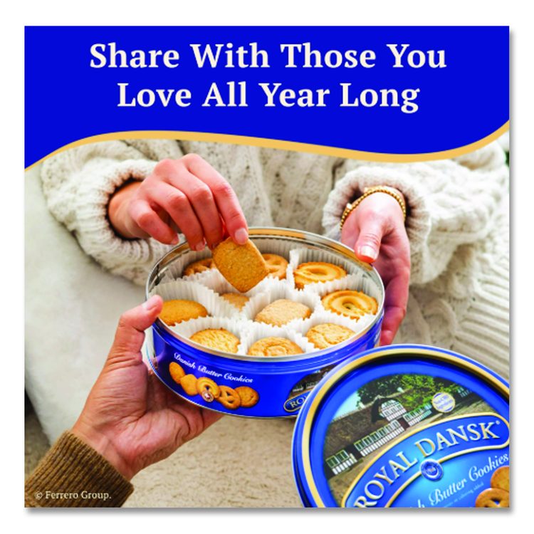 Cookies, Danish Butter, 12 oz Tin