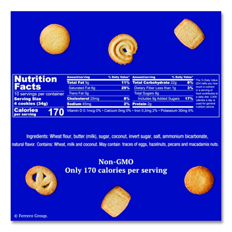 Cookies, Danish Butter, 12 oz Tin