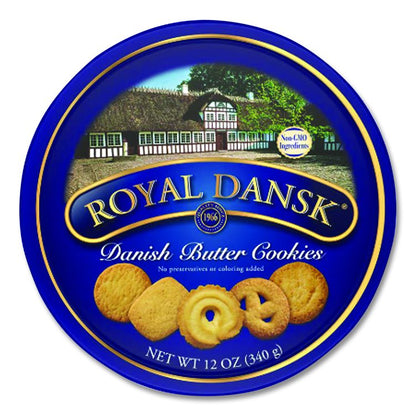 Cookies, Danish Butter, 12 oz Tin