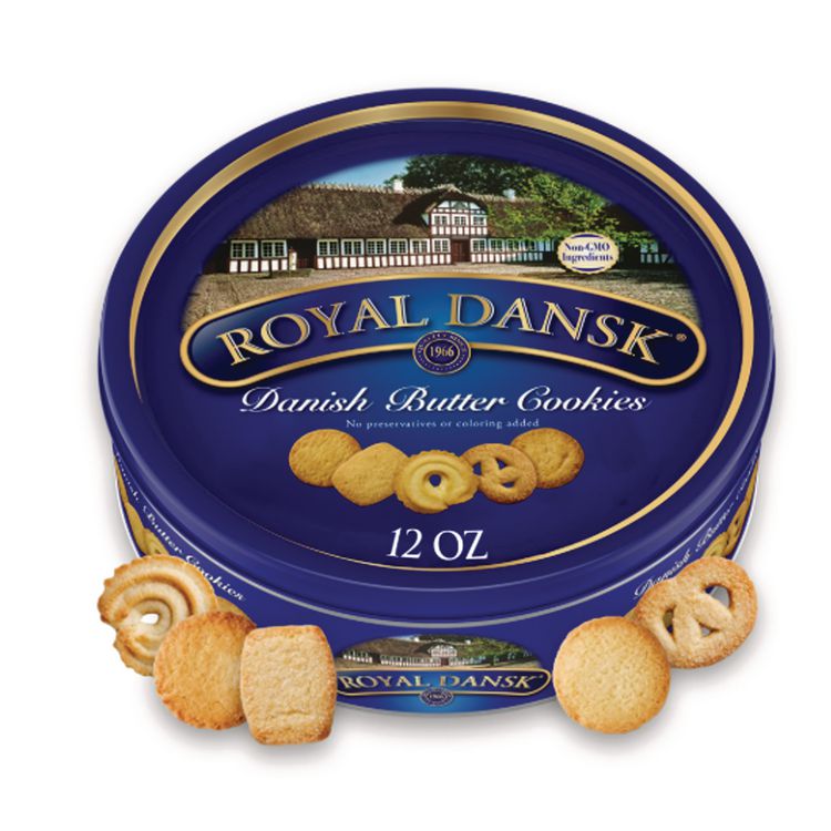 Cookies, Danish Butter, 12 oz Tin