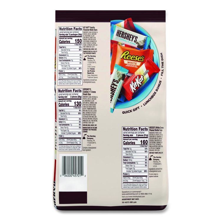 All Time Greats White Snack Size Assortment, White Chocolate, 29.31 oz Bag