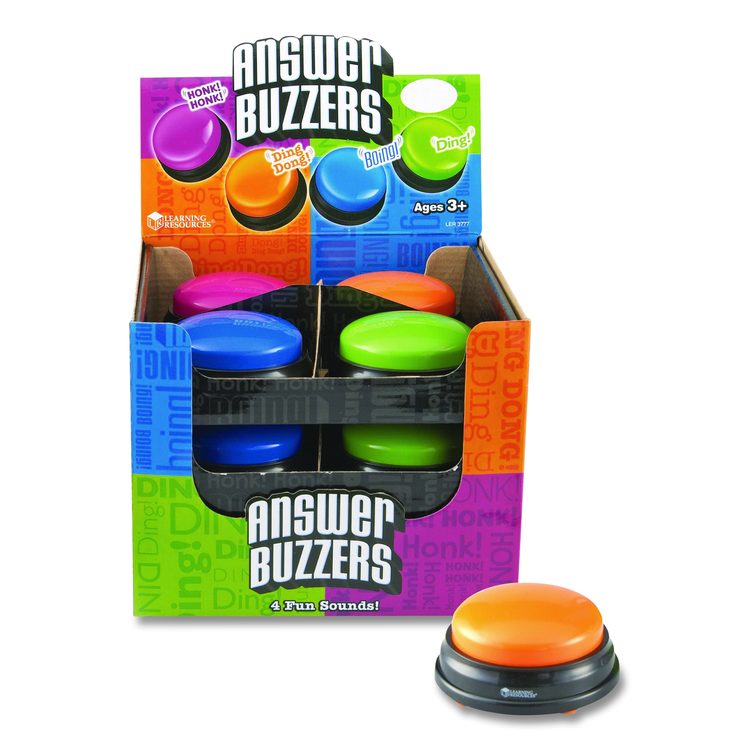 Answer Buzzers, Ages 3 and Up, 12 Buzzers