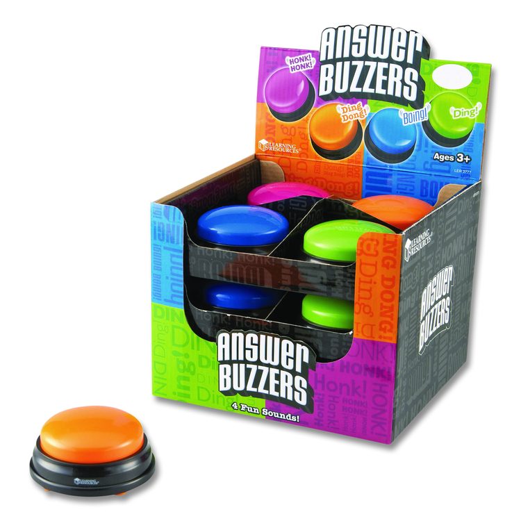 Answer Buzzers, Ages 3 and Up, 12 Buzzers