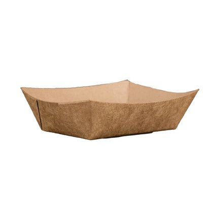 Eco Food Trays, 1 lb Capacity, Brown, Paper, 1,000/Carton