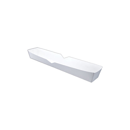Footlong Hot Dog Tray, 10.25 x 1.5 x 1.25, White, Paper, 500/Carton