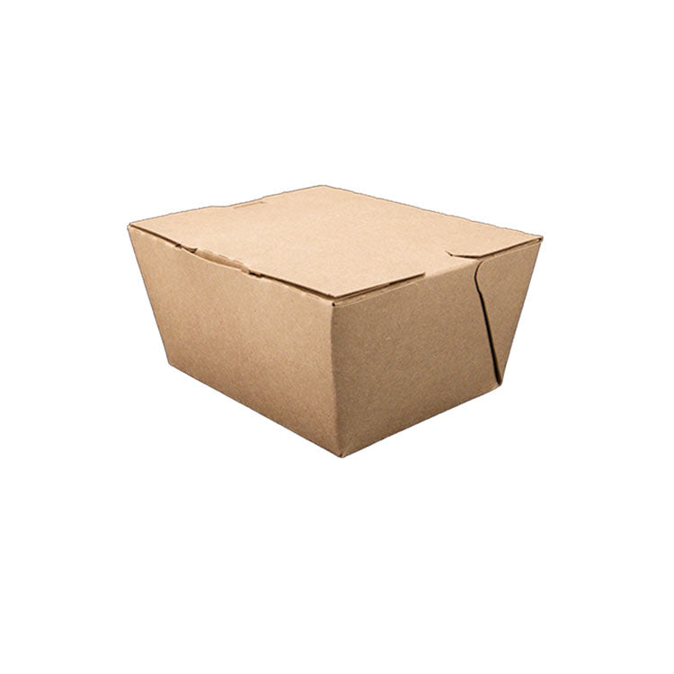 ChampPak Carryout Boxes, #3, 7.75 x 5.5 x 2.5, Brown, Paper, 200/Carton