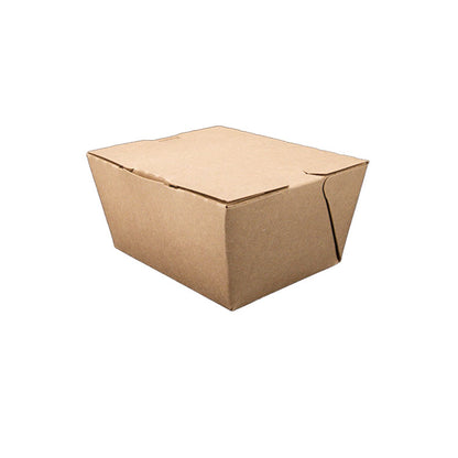ChampPak Carryout Boxes, #3, 7.75 x 5.5 x 2.5, Brown, Paper, 200/Carton