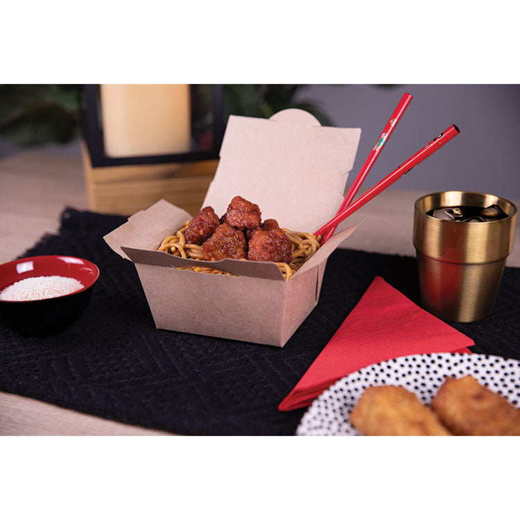 ChampPak Carryout Boxes, #3, 7.75 x 5.5 x 2.5, Brown, Paper, 200/Carton
