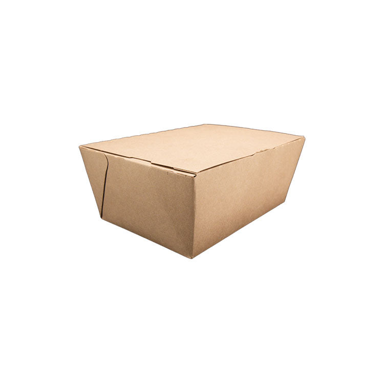 ChampPak Carryout Boxes, #4, 7.75 x 5.5 x 3.5, Brown, Paper, 160/Carton