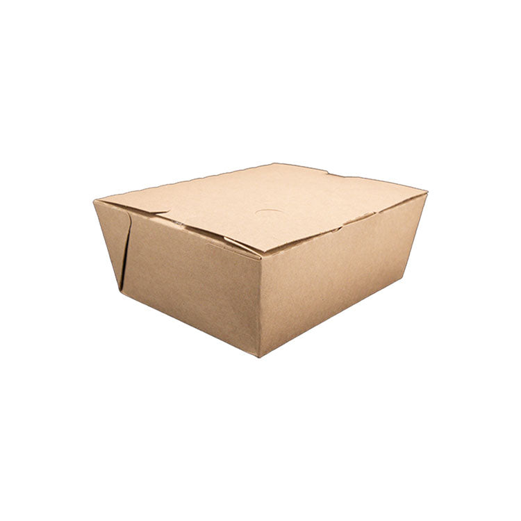 ChampPak Carryout Boxes, #8, 6 x 4.75 x 2.5, Brown, Paper, 300/Carton