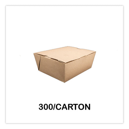 ChampPak Carryout Boxes, #8, 6 x 4.75 x 2.5, Brown, Paper, 300/Carton