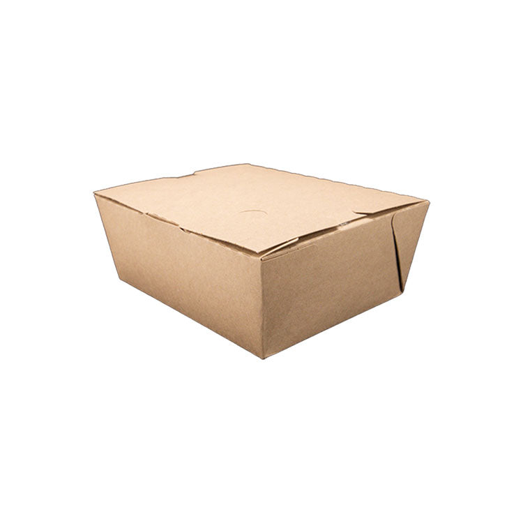 ChampPak Carryout Boxes, #8, 6 x 4.75 x 2.5, Brown, Paper, 300/Carton