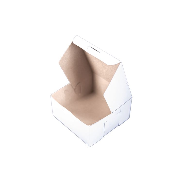 White One-Piece Non-Window Bakery Boxes, 6 x 6 x 3, White, Paper, 250/Carton