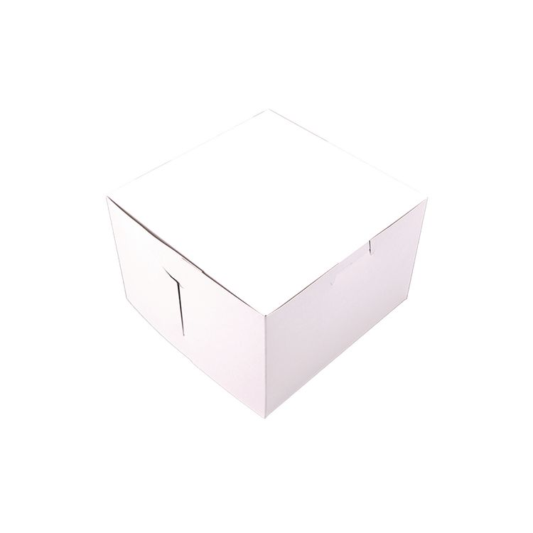 White One-Piece Non-Window Bakery Boxes, 6 x 6 x 4, White, Paper, 250/Bundle