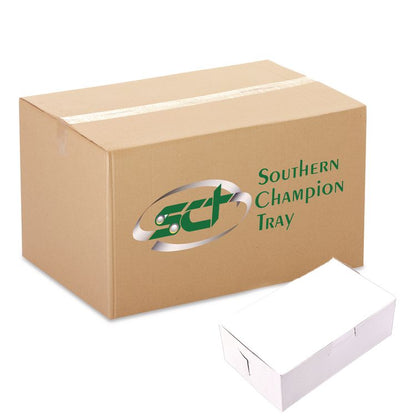 White One-Piece Non-Window Bakery Boxes, 6.25 x 3.75 x 2.13, White, Paper, 250/Bundle