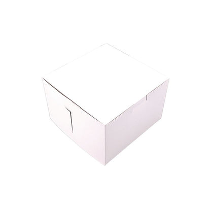 White One-Piece Non-Window Bakery Boxes, 4 x 9 x 5, White, Paper, 250/Carton