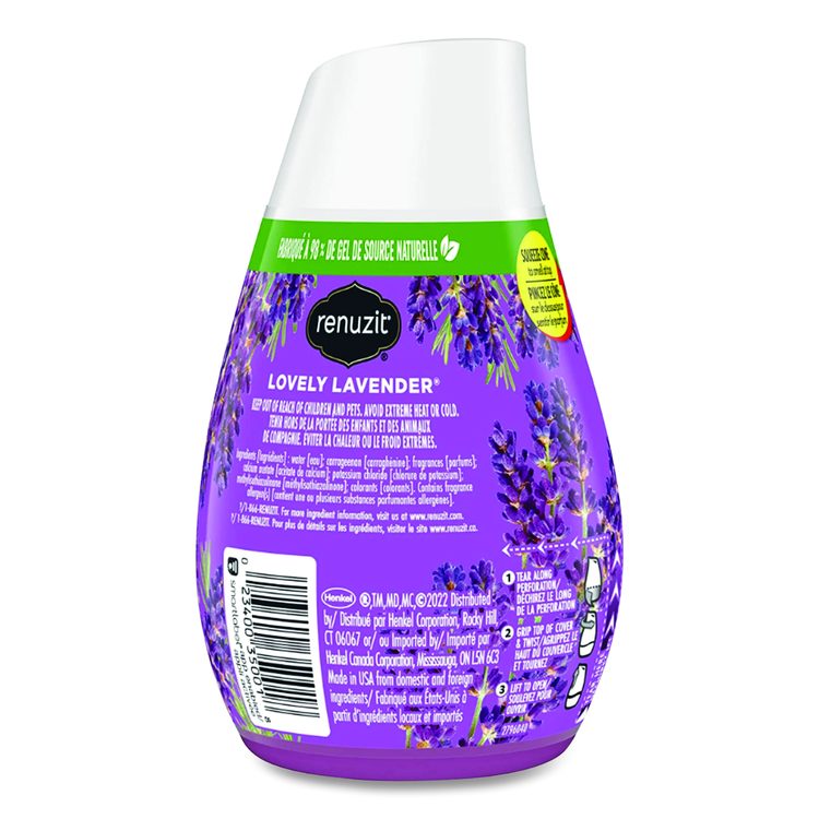 Adjustables Air Freshener, Lovely Lavender, 7 oz Cone, 12/Carton
