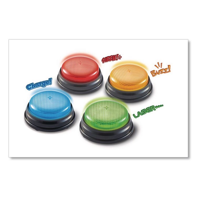 Lights and Sounds Buzzers, Ages 3 and Up, 12 Buzzers