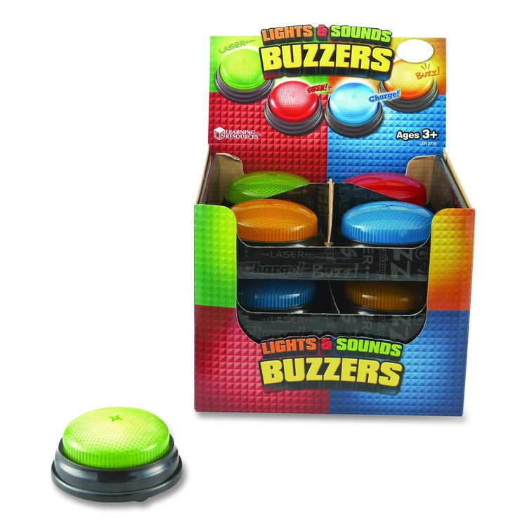 Lights and Sounds Buzzers, Ages 3 and Up, 12 Buzzers