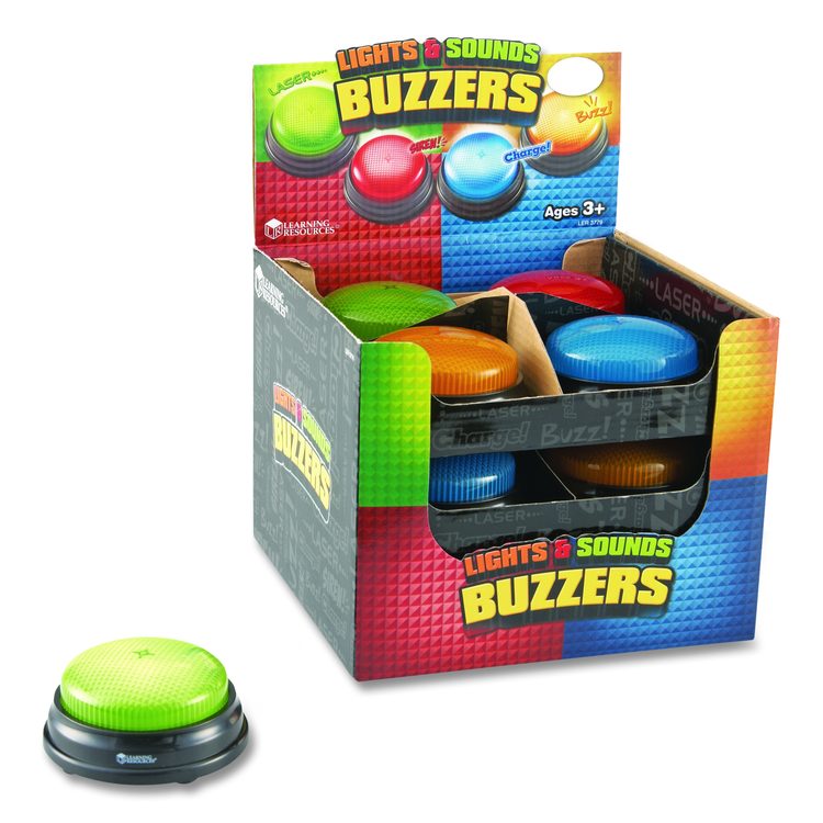 Lights and Sounds Buzzers, Ages 3 and Up, 12 Buzzers
