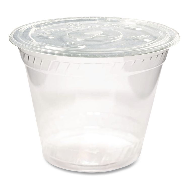 Greenware Cold Drink Lids, Fits 9 oz Old Fashioned Cups/12 oz Squat Cups/20 oz Cups, Plastic, Clear, 1,000/Carton