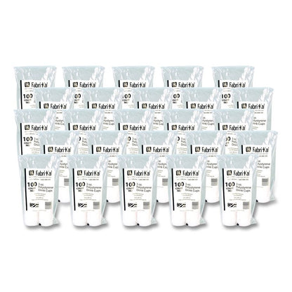 RK Crisscross Cold Drink Cups, 3 oz, Plastic, Clear, 100/Bag, 25 Bags/Carton