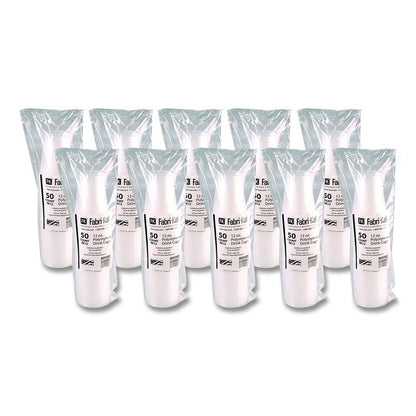 RK Ribbed Cold Drink Cups, 12 oz, Plastic, Translucent, 50/Sleeve, 20 Sleeves/Carton