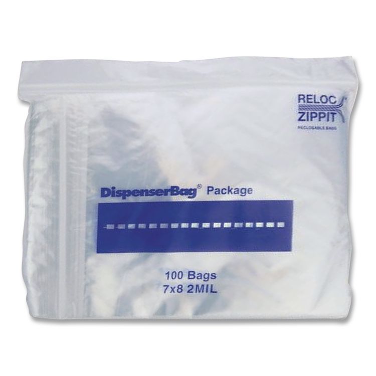 Plastic Zipper Bags, 32 oz, 2 mil, 7" x 8", Clear, 1,000 Bags/Box, 2 Boxes/Carton