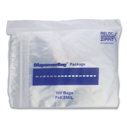 Plastic Zipper Bags, 32 oz, 2 mil, 7" x 8", Clear, 1,000 Bags/Box, 2 Boxes/Carton