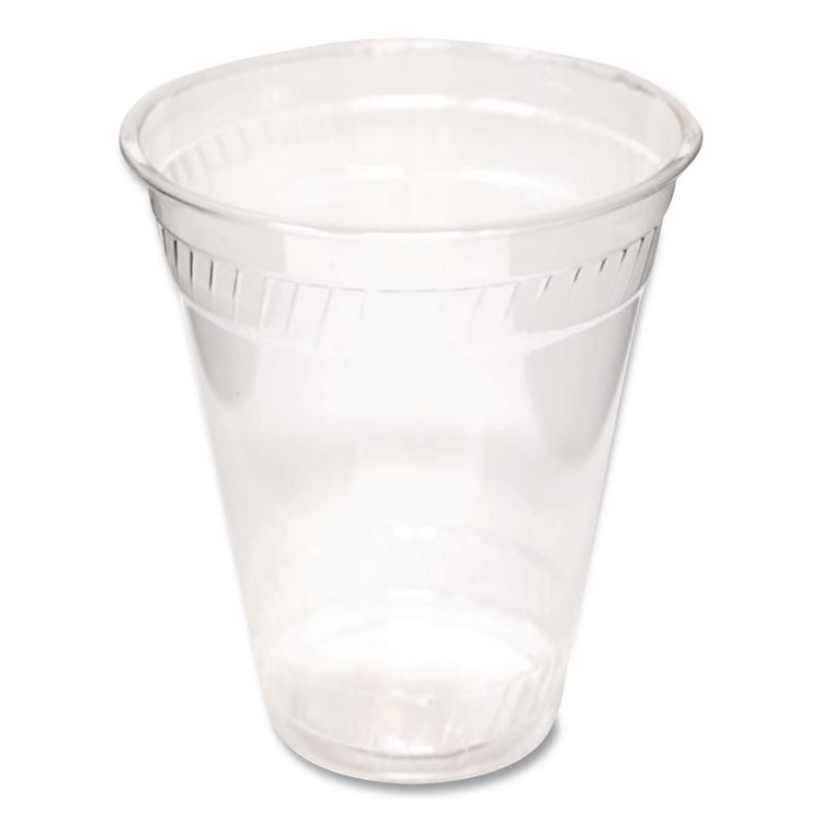 Greenware Cold Drink Lids, X-Slot, Fits 16 oz/18 oz/24 oz Cold Cups, Sugarcane, Clear, 1,000/Carton