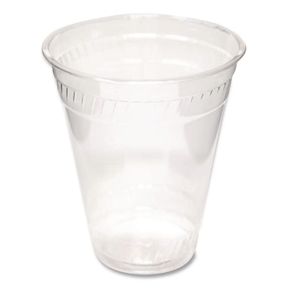 Greenware Cold Drink Lids, X-Slot, Fits 16 oz/18 oz/24 oz Cold Cups, Sugarcane, Clear, 1,000/Carton