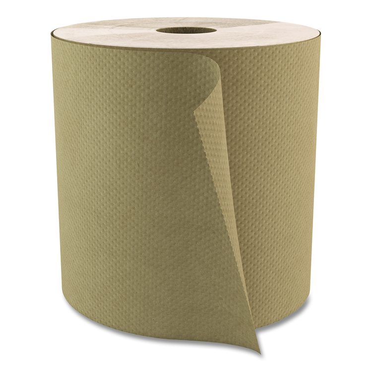 Select Roll Paper Towels, 1-Ply, 7.9" x 800 ft, Natural, 6/Carton