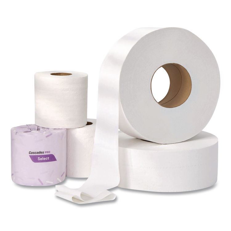 Select Standard Bath Tissue, Septic Safe, 2-Ply, White, 4 x 3.19, 500 Sheets/Roll, 96 Rolls/Carton