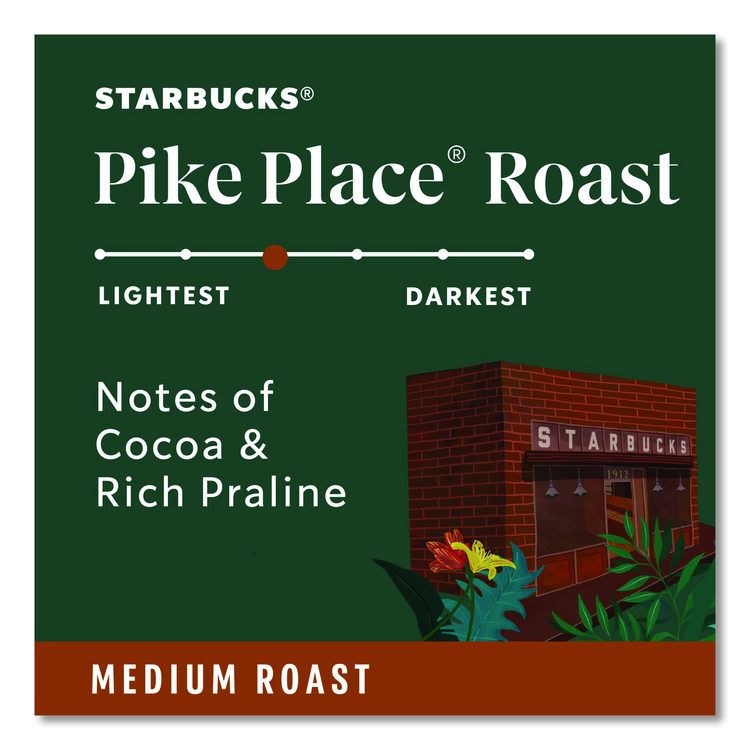 Pike Place Coffee K-Cups Pack, 24/Box, 4 Box/Carton