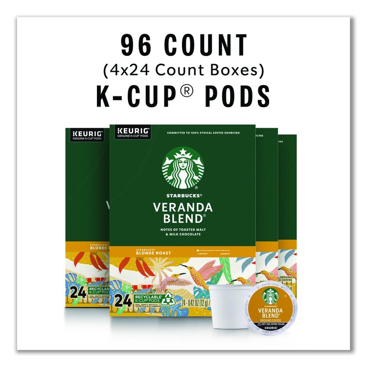 Veranda Blend Coffee K-Cups, 24/Box, 4 Box/Carton