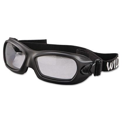 V80 WildCat Safety Goggles, Clear Anti-Fog Lens, Black Frame