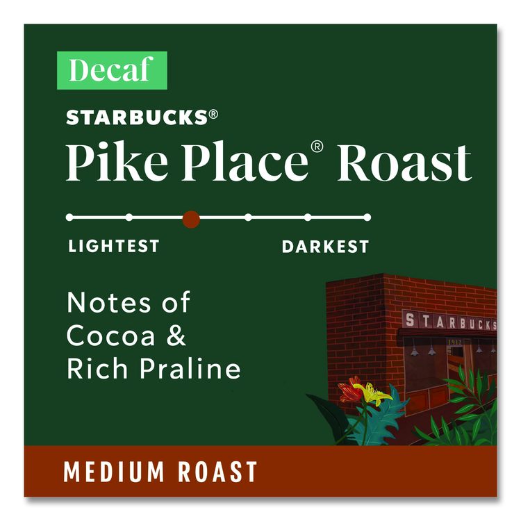 Pike Place Decaf Coffee K-Cups Pack, 24/Box
