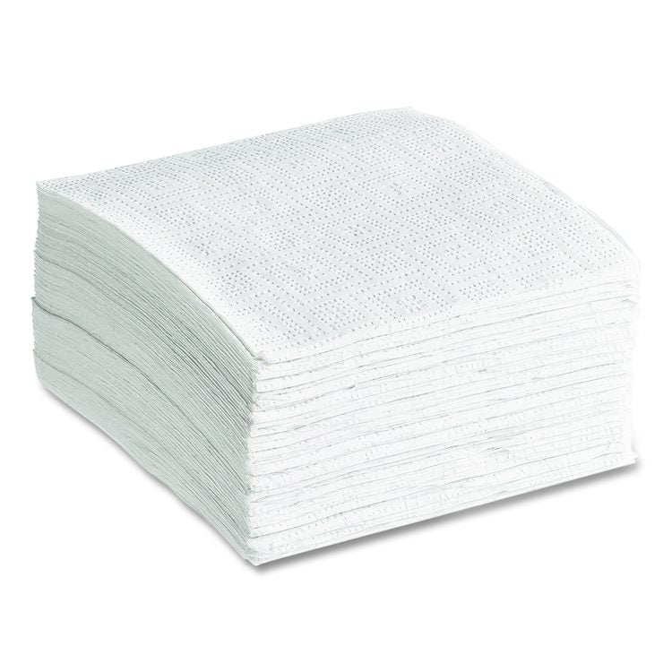 100% Recycled Napkins, 1-Ply, 11.5 x 12.5, White, 250/Pack, 12 Packs/Carton