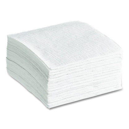 100% Recycled Napkins, 1-Ply, 11.5 x 12.5, White, 250/Pack