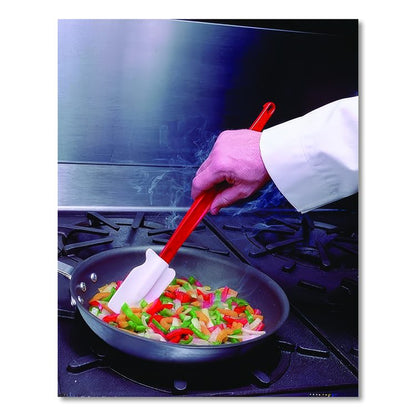 High-Heat Cook's Scraper, Plastic, 16.5", Red/White