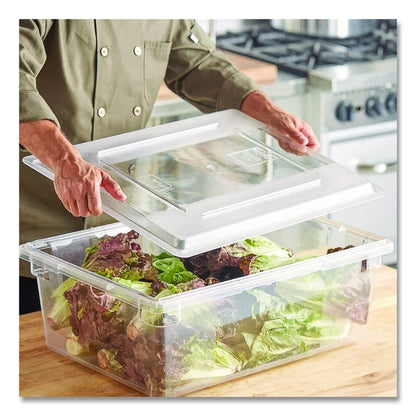 Food/Tote Box Lids, 26 x 18, Clear, Plastic