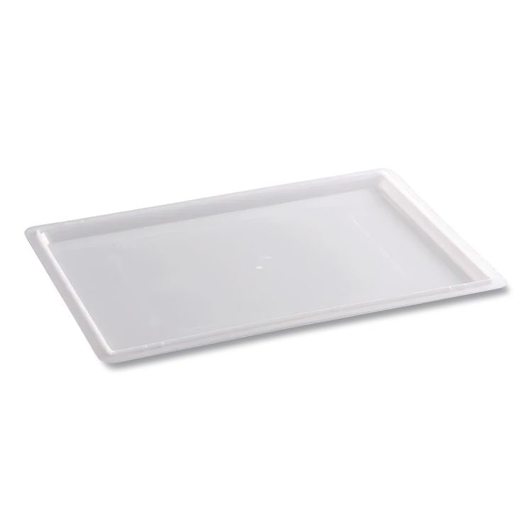 Food/Tote Box Lids, 26 x 18, White, Plastic