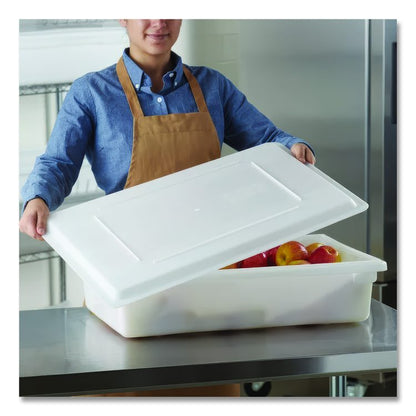 Food/Tote Box Lids, 26 x 18, White, Plastic