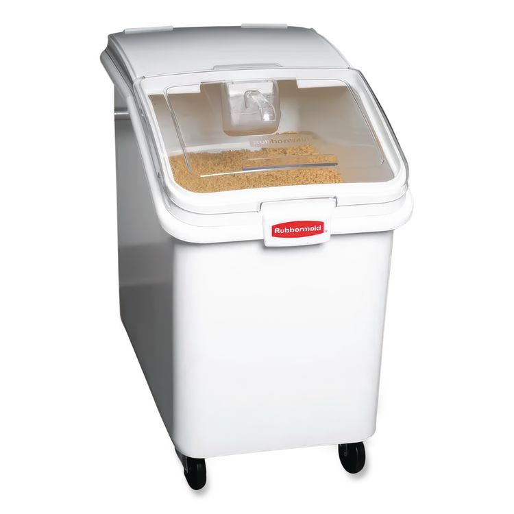 ProSave Mobile Ingredient Bin, 30.86 gal, 18 x 29.75 x 28, White, Plastic