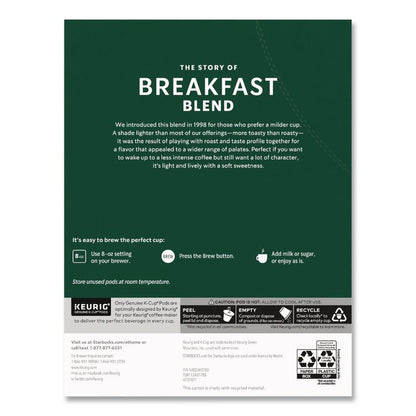 Breakfast Blend K-Cups, 24/Box