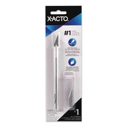 No. 1 Precision Knife, 1 Knife with 5 Blades/Pack