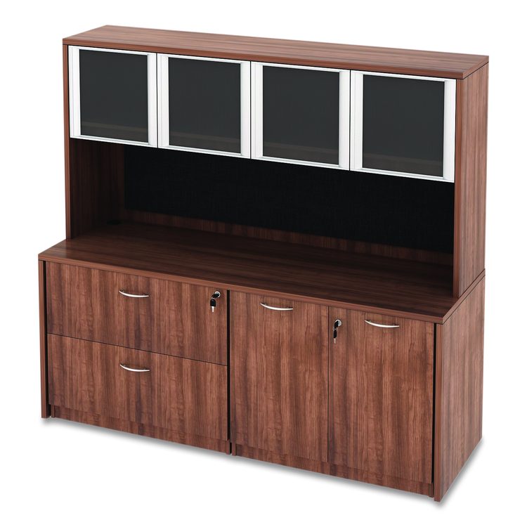 Alera Valencia Series Lateral File, 2 Legal/Letter-Size File Drawers, Modern Walnut, 34" x 22.75" x 29.5"