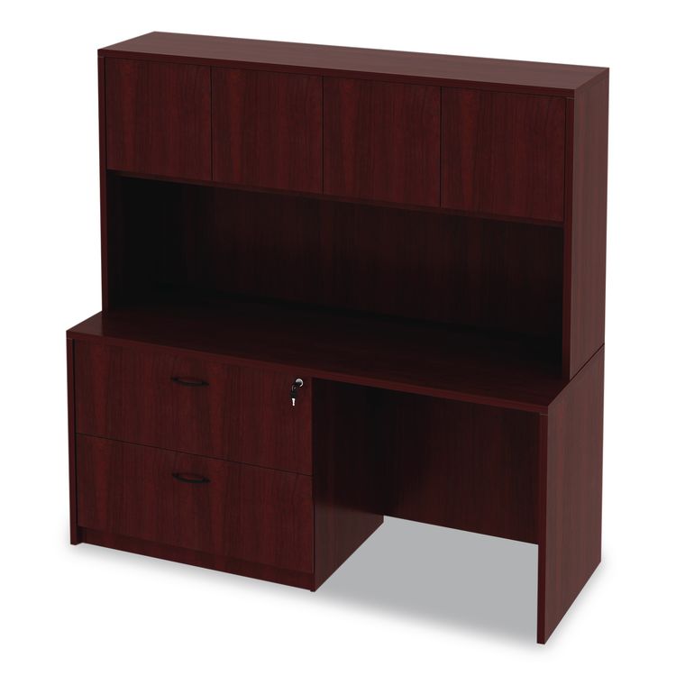 Alera Valencia Series Credenza Shells, 65w x 23.6d x 29.5h, Mahogany
